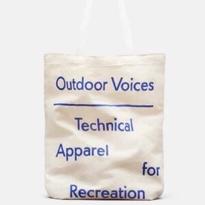 Outdoor Voices Signature‎ Canvas Logo Tote Bag